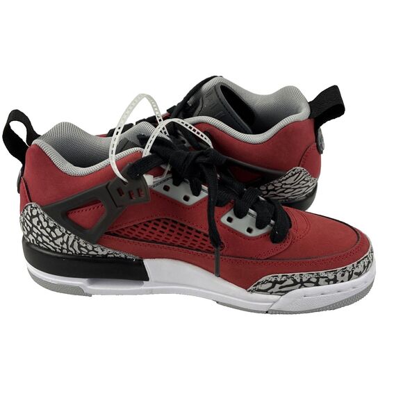 NIKE JORDAN SPIZIKE LOW (GS) GYM RED/BLACK SIZE 4.5Y/WOMEN'S 6 [FQ3950-600] - Picture 7 of 8